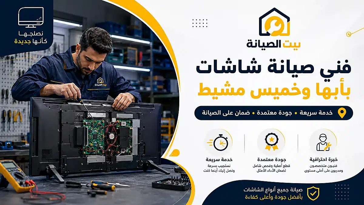 فني صيانة شاشات ابها وخميس مشيط