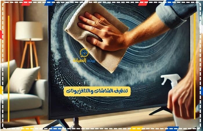 تنظيف الشاشات والتلفزيونات